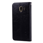 Custodia portafoglio in pelle per Samsung Galaxy J4 2018