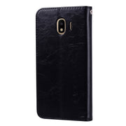 Custodia portafoglio in pelle per Samsung Galaxy J4 2018