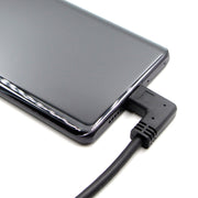 Cavo adattatore a gomito da USB-C/Type-C femmina a USB-C/Type-C maschio, lunghezza totale: circa 30 cm