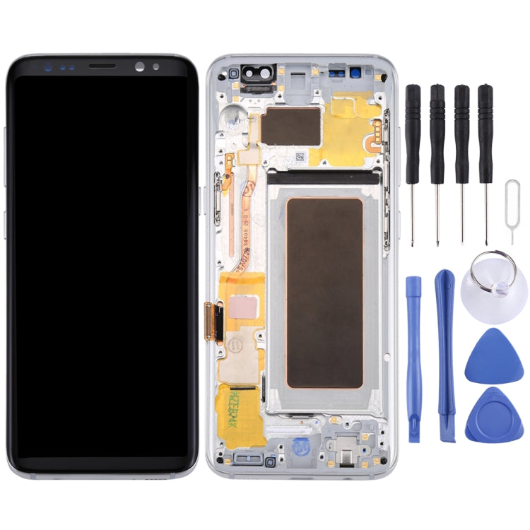 Schermo LCD originale + pannello touch originale con cornice per Galaxy S8 / G950 / G950F / G950FD / G950U / G950A / G950P / G950T / G950V / G950R4 / G950W / G9500, For Samsung Galaxy S8 (Frame), For Samsung Galaxy S8 / G950, For Galaxy S8 (Frame)