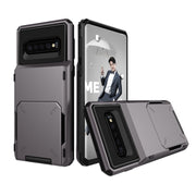 Custodia TPU e PC con slot carte per Galaxy S10