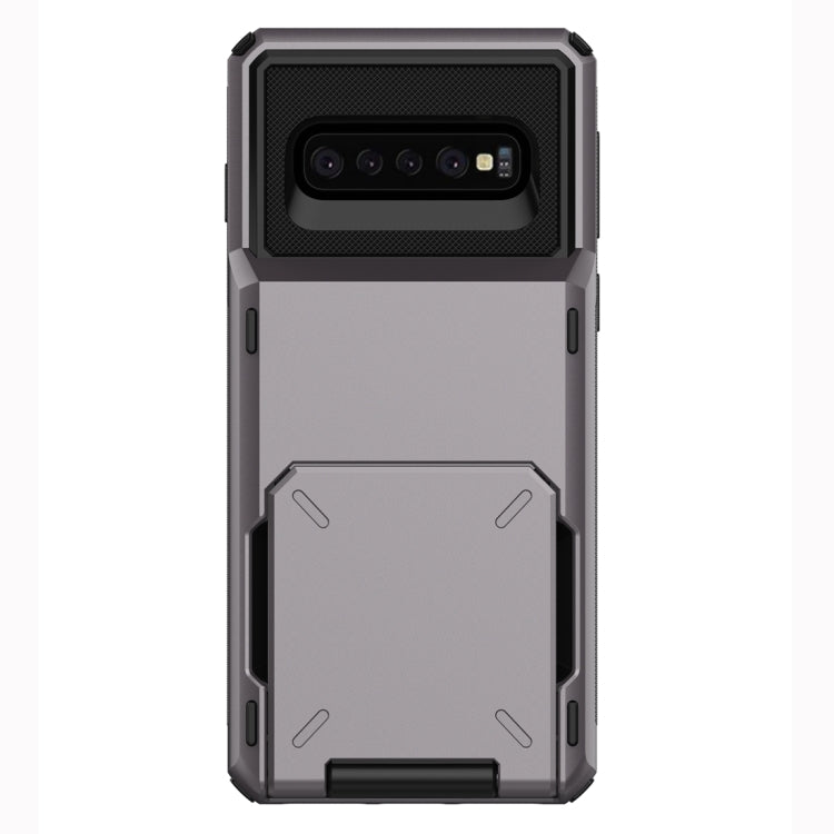 Custodia TPU e PC con slot carte per Galaxy S10