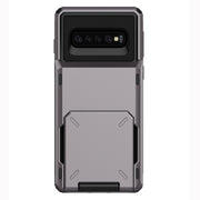 Custodia TPU e PC con slot carte per Galaxy S10