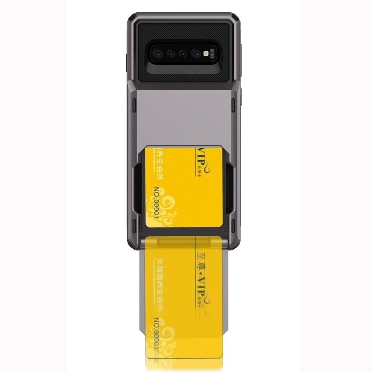 Custodia TPU e PC con slot carte per Galaxy S10