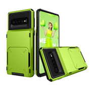 Custodia TPU e PC con slot carte per Galaxy S10