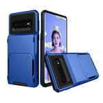 Custodia TPU e PC con slot carte per Galaxy S10