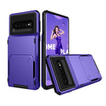 Custodia TPU e PC con slot carte per Galaxy S10