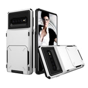 Custodia TPU e PC con slot carte per Galaxy S10