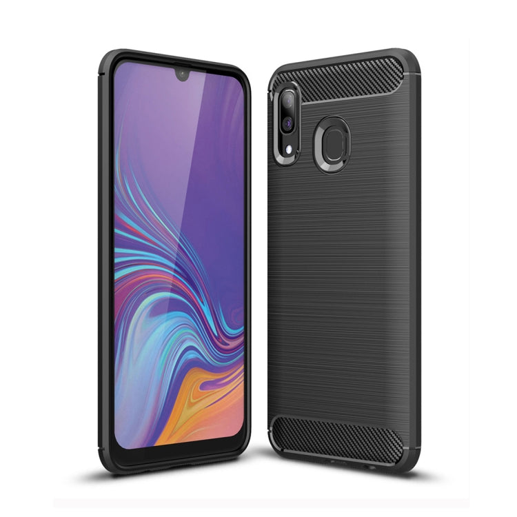 Custodia TPU in fibra di carbonio per Samsung Galaxy A40