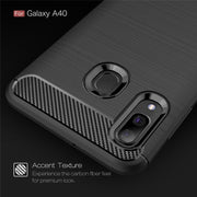 Custodia TPU in fibra di carbonio per Samsung Galaxy A40