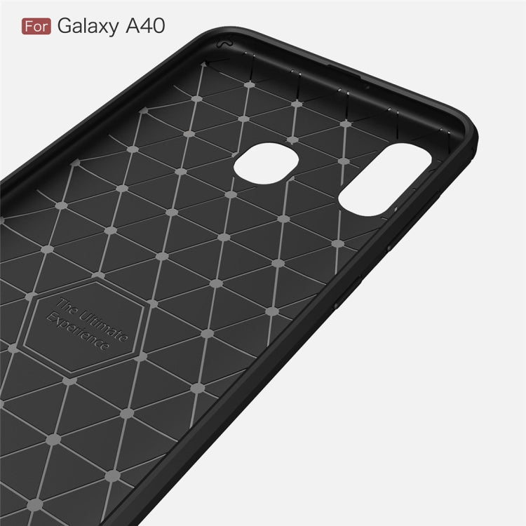 Custodia TPU fibra di carbonio per Samsung Galaxy A40