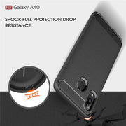 Custodia TPU in fibra di carbonio per Samsung Galaxy A40