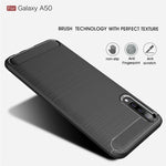 Custodia TPU effetto fibra di carbonio per Samsung Galaxy A50