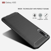 Custodia TPU effetto fibra di carbonio per Samsung Galaxy A50