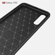 Custodia TPU effetto fibra di carbonio per Samsung Galaxy A50