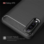Custodia TPU in fibra di carbonio per Samsung Galaxy A70