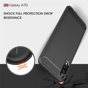 Custodia TPU in fibra di carbonio per Samsung Galaxy A70
