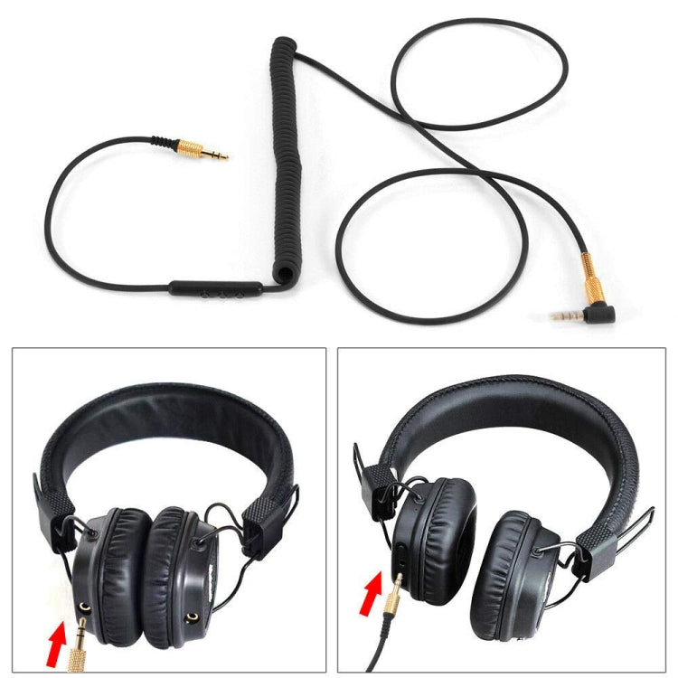 Cavo per auricolari maschio-maschio versione standard da 3,5 mm per auricolari Marshall, lunghezza cavo: 1,25 m-1,8 m, Standard Version