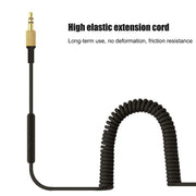 Cavo per auricolari maschio-maschio da 3,5 mm con chiamata controllata tramite filo per auricolari Marshall, lunghezza cavo: 1,25 m-1,8 m, Wire-controlled Call Version