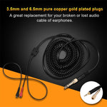 ZS0095 Per cavo a molla per auricolari Sennheiser HD25 / HD560 / HD540 / HD430 / HD250, lunghezza cavo: 1,5 m-5 m, ZS0095
