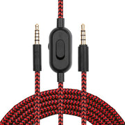 ZS0159 Per Logitech G433 / G233 / G Pro / G Pro X Cavo audio per cuffie da gioco da 3,5 mm maschio a maschio con controllo via cavo, Lunghezza cavo: 2 m