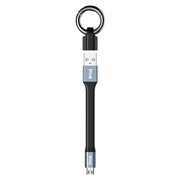 IVON CA90 Cavo dati portatile da USB a micro USB max 3,1 A con anello, lunghezza: 14,5 cm, Micro USB