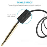 zs0110 Per AKG Y40 e Creative Aurvana Live2 e Bose QC25 Versione con controllo via cavo Cavo per auricolari da 2,5 mm a 3,5 mm, Lunghezza cavo: 1,5 m, Wire Control Version