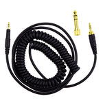 ZS0088 Per cavo audio per cuffie a molla Audio-Technica ATH-M50X / ATH-M40X, lunghezza cavo: 1,4 m-3 m, ZS0088