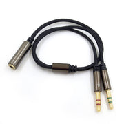 ZS0135 Per SteelSeries Arctis 3/5/7 Cavo adattatore per auricolari da 3,5 mm femmina a doppio maschio da 3,5 mm, Lunghezza cavo: 30 cm, Adapter Cable