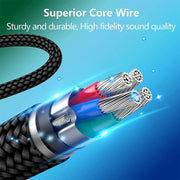 ZS0135 Per SteelSeries Arctis 3/5/7 Cavo adattatore per auricolari da 3,5 mm femmina a doppio maschio da 3,5 mm, Lunghezza cavo: 30 cm, Adapter Cable