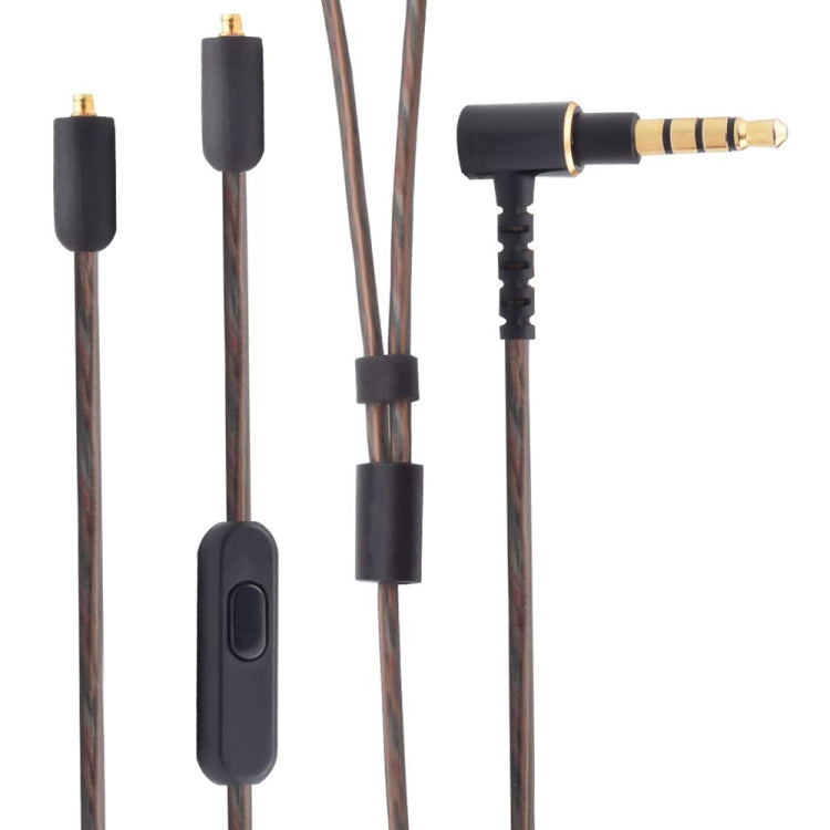 ZS0114 Per Sony XBA-N3AP / XBA-N1AP Cavo audio per auricolari con controllo filo da 3,5 mm maschio a MMCX, lunghezza cavo: 1,2 m