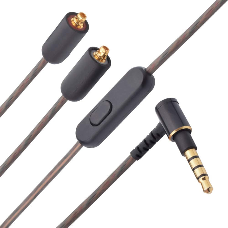 ZS0114 Per Sony XBA-N3AP / XBA-N1AP Cavo audio per auricolari con controllo filo da 3,5 mm maschio a MMCX, lunghezza cavo: 1,2 m