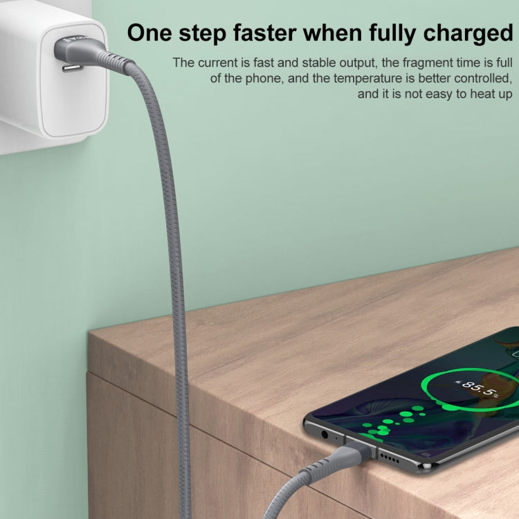 IVON CA92 Cavo dati di ricarica rapida in gomma da USB a micro USB max 2,4 A, lunghezza: 1,5 m, Micro USB