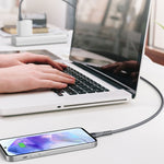 IVON CA92 Cavo dati di ricarica rapida in gomma da USB a micro USB max 2,4 A, lunghezza: 1,5 m, Micro USB