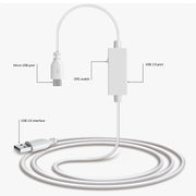 OTG-Y-03 Cavo dati di ricarica USB 2.0 maschio a Micro USB maschio + USB femmina OTG per telefoni/tablet Android con funzione OTG, con interruttore, lunghezza: 1,1 m, with Switch Length: 1.1m