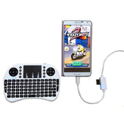 OTG-Y-03 Cavo dati di ricarica USB 2.0 maschio a Micro USB maschio + USB femmina OTG per telefoni/tablet Android con funzione OTG, con interruttore, lunghezza: 1,1 m, with Switch Length: 1.1m