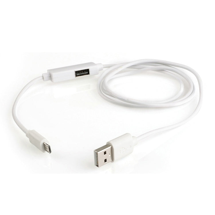 OTG-Y-02 Cavo dati di ricarica USB 2.0 maschio a Micro USB maschio + USB femmina OTG per telefoni/tablet Android con funzione OTG, lunghezza: 1,1 m, Length: 1.1m