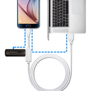 OTG-Y-02 Cavo dati di ricarica USB 2.0 maschio a Micro USB maschio + USB femmina OTG per telefoni/tablet Android con funzione OTG, lunghezza: 1,1 m, Length: 1.1m