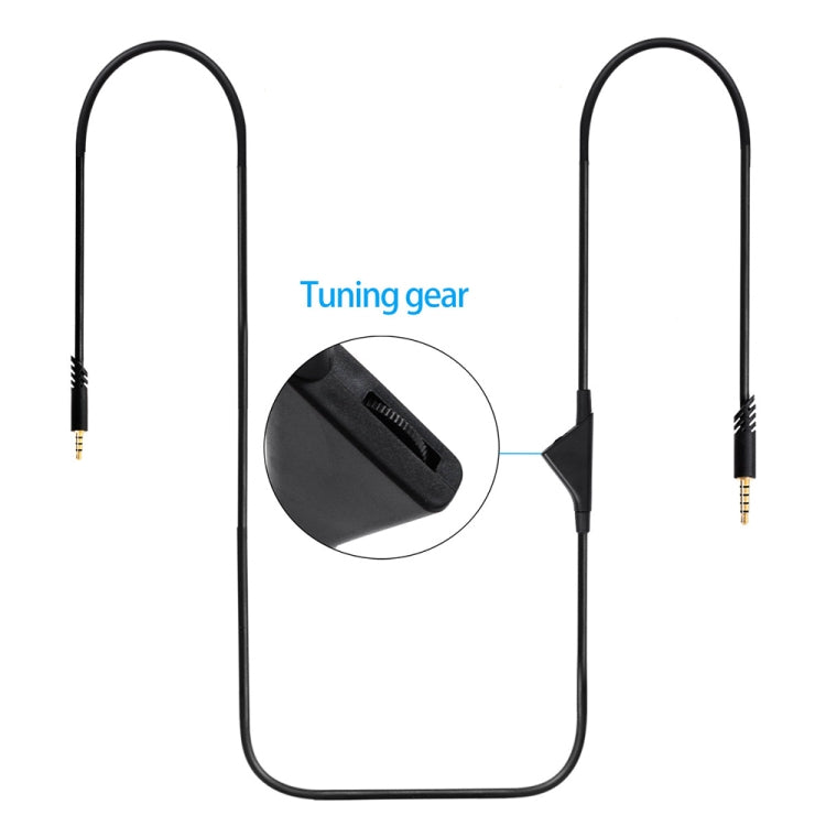 ZS0175 Per Logitech Astro A10 / A40 / A30 Cavo audio per auricolari regolabile da maschio a maschio da 3,5 mm, lunghezza cavo: 2 m, For Logitech Astro A10 2m