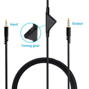 ZS0175 Per Logitech Astro A10 / A40 / A30 Cavo audio per auricolari regolabile da maschio a maschio da 3,5 mm, lunghezza cavo: 2 m, For Logitech Astro A10 2m