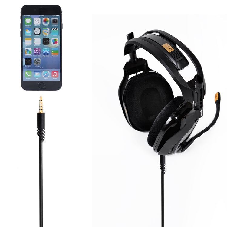 ZS0175 Per Logitech Astro A10 / A40 / A30 Cavo audio per auricolari regolabile da maschio a maschio da 3,5 mm, lunghezza cavo: 2 m, For Logitech Astro A10 2m