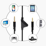 ZS0175 Per Logitech Astro A10 / A40 / A30 Cavo audio per auricolari regolabile da maschio a maschio da 3,5 mm, lunghezza cavo: 2 m, For Logitech Astro A10 2m