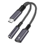 Adattatore USB-C 2 in 1 con audio 3,5 mm e ricarica 60W