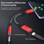 Adattatore USB-C 2 in 1 con audio 3,5 mm e ricarica 60W