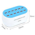 Stazione di ricarica 120W 12 porte USB AC100-240V
