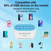 Stazione di ricarica intelligente 120W 12 porte USB