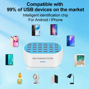 Stazione di ricarica intelligente 30 porte USB