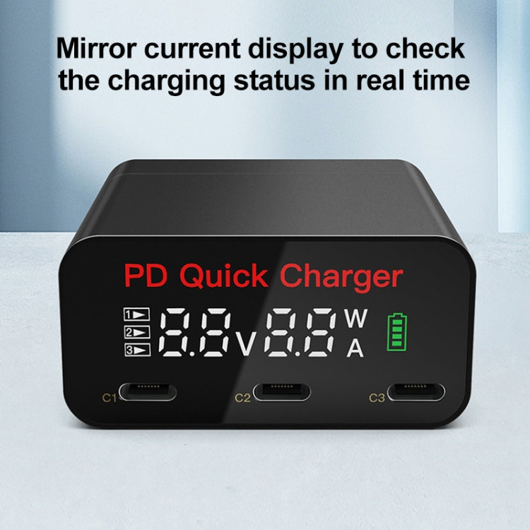 Adattatore Caricabatterie Rapido USB-C 65W 3 Porte