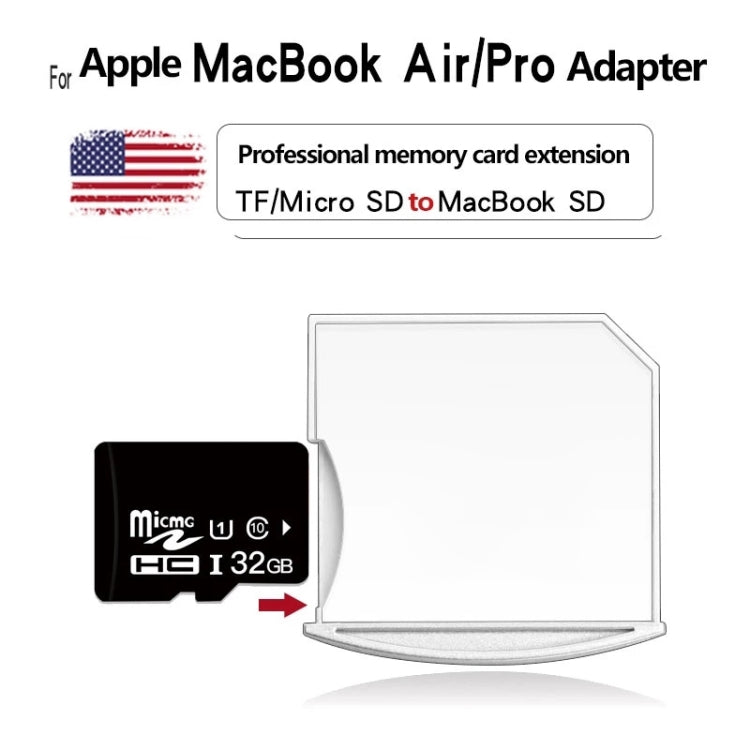 Adattatore da scheda Micro SD/TF a SD per MacBook Air/Pro, supporta fino a 512 GB, 512GB