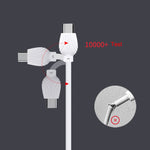 Cavo USB-C 2 in 1 2,5A 1m in lega di alluminio